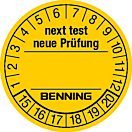 BENNING Prüfplaketten - „neue Prüfung“