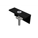 Endklemme Plandach 5 Rahmen 32mm schwarz eloxiert