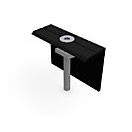 Endklemme Plandach 5 Rahmen 51mm schwarz eloxiert