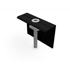 Endklemme Plandach 5 Rahmen 51mm schwarz eloxiert