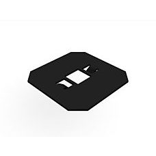 Unterlegblech Mittelklemme Eco schwarz eloxiert