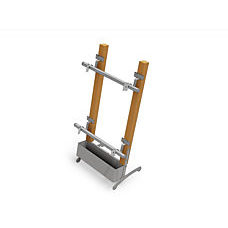 Modulstaender-Holz 1 Modul - RAL9007