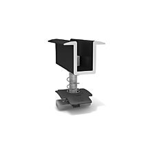 Mittelklemmen-Set 39-43mm, Edelstahl, vormontiert BLACK