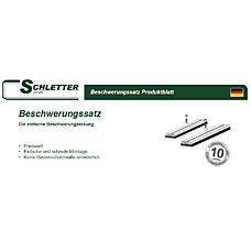 Produktblatt Beschwerungssatz