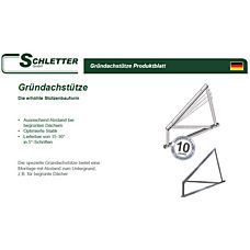 Produktblatt Gruendachstuetze